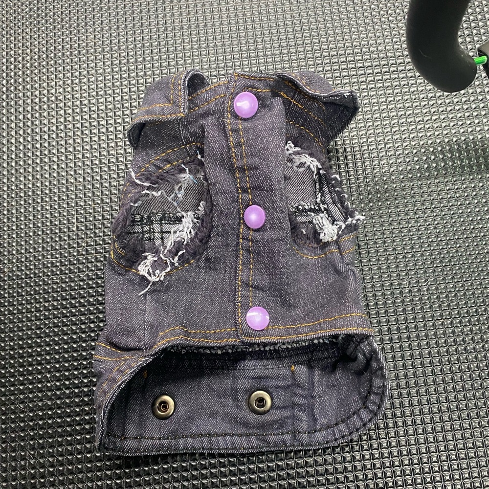 Xtra Small XS Dog / Cat Denim Jean Jacket